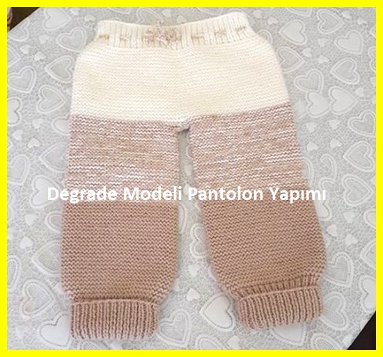 Degrade Modeli Pantolon Yapimi