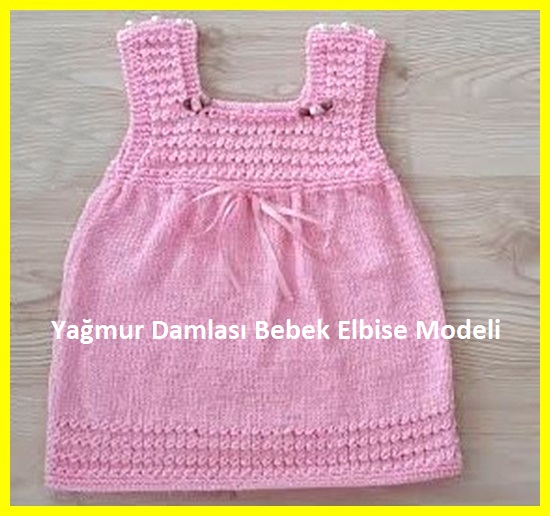 Yağmur Damlası Bebek Elbise Modeli