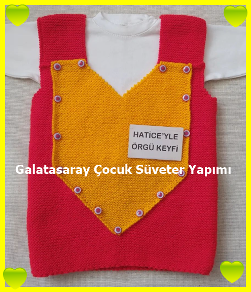 Galatasaray Çocuk Süveter Yapımı